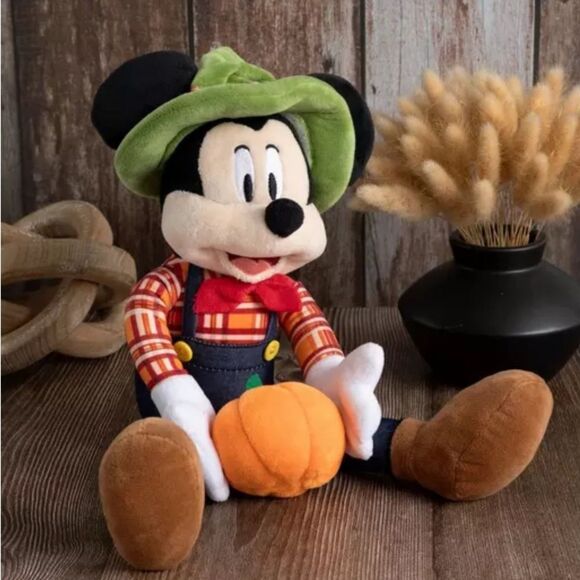 Mickey & Pumpkin Fall Shelf Sitter - Picture 1 of 3